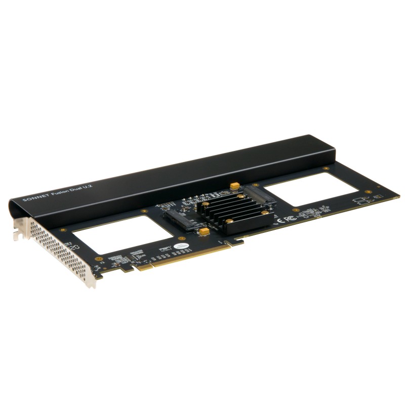 Sonnettech Fusion Dual U.2 SSD PCIe Card - SSD not included