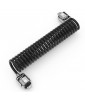 Maclocks Compulocks Dual Head Coiled Cable Keyed Lock - Black