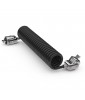 Maclocks Compulocks Dual Head Coiled Cable Keyed Lock - Black