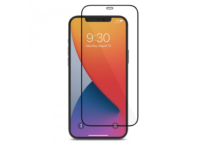 Moshi AirFoil Glass Pro for iPhone 12 Pro Max (Clear/Glossy) - Black