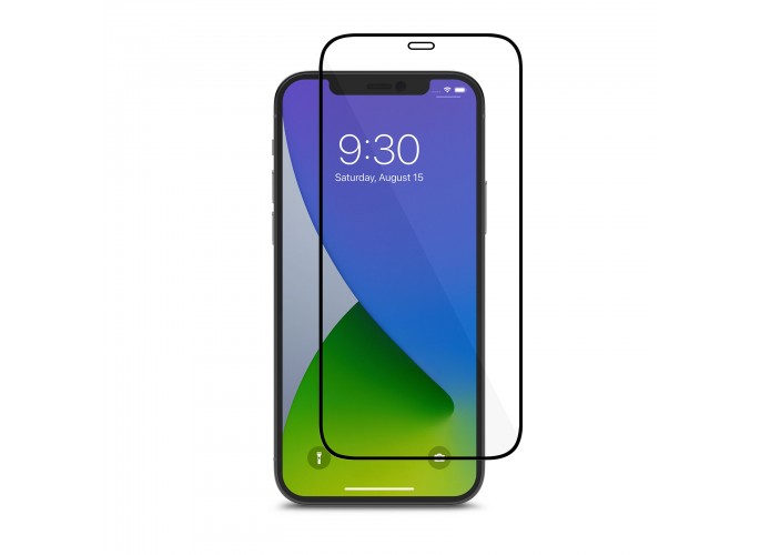 Moshi AirFoil Glass Pro for iPhone 12/12 Pro (Clear/Glossy) - Black