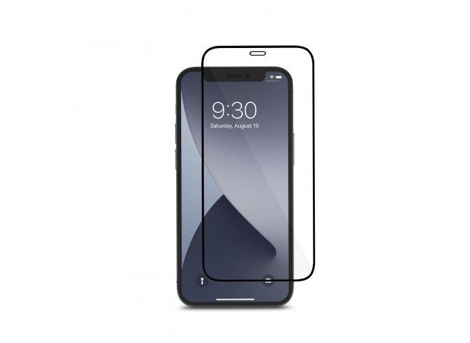 Moshi AirFoil Glass Pro for iPhone 12 mini (Clear/Glossy) - Black