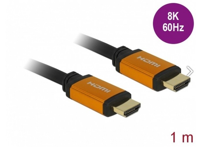 Delock High Speed HDMI Cable 48 Gbps 8K 60 Hz 1 m