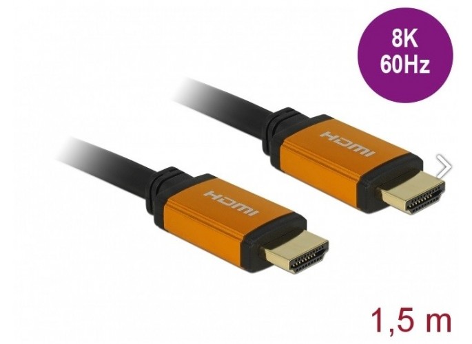 Delock High Speed HDMI Cable 48 Gbps 8K 60 Hz 1.5 m