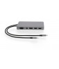 LMP USB-C Display Dock 2 4K 12 Port, 2x HDMI, Mini-DP, DP, DVI, VGA, Eth., 2x USB 3.0, 2x USB-C, aluminium, space gray