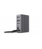 LMP USB-C SuperDock 4K 15 Port & Dual 4K@60 Hz, Slot T-Bar, 2x HDMI, Mini-DP, DP, Gigabit, 2x USB-A 3.0 , USB-A 3.1 Gen2, 2x USB-C 3.1 Gen2, 2x USB 2.0, 3.5mm Audio, SD 4.0,, 87W PD, 130W DC