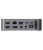 LMP USB-C SuperDock 4K 15 Port & Dual 4K@60 Hz, Slot T-Bar, 2x HDMI, Mini-DP, DP, Gigabit, 2x USB-A 3.0 , USB-A 3.1 Gen2, 2x USB-C 3.1 Gen2, 2x USB 2.0, 3.5mm Audio, SD 4.0,, 87W PD, 130W DC
