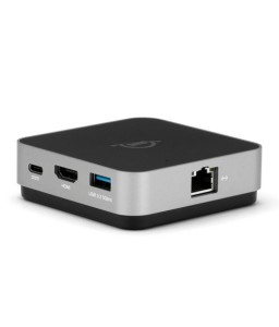 OWC USB-C Travel Dock E 6 ports: 2 x USB 3.2 Type-A, 1 x HDMI 2.0, 1 x SD card reader, 1x Gigabit Ethernet, 1 x USB-C