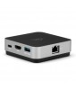OWC USB-C Travel Dock E 6 ports: 2 x USB 3.2 Type-A, 1 x HDMI 2.0, 1 x SD card reader, 1x Gigabit Ethernet, 1 x USB-C
