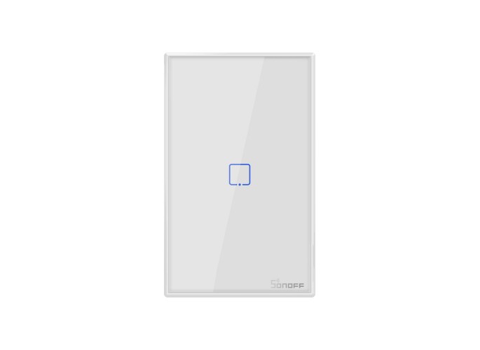 Sonoff T2US1C - 1-gang Wi-Fi Smart Wall Switch US - White