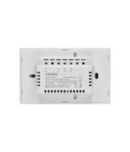 Sonoff T2US2C - Wi-Fi Smart Wall Switch US a 2 canali - Bianco