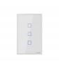 Sonoff T2US3C - 3-gang Wi-Fi Smart Wall Switch US - White
