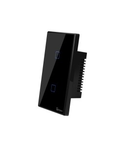 Sonoff T3US2C - 2-gang Wi-Fi Smart Wall Switch US - Black