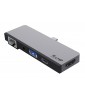 LMP USB-C Tablet Dock 4K 5 Port, for iPad Pro, HDMI 2.0, USB 3.0, USB-C (PD), Gigabit Ethernet, Audio 3.5mm, space gray