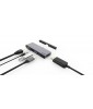 LMP USB-C Tablet Dock 4K 5 Port, for iPad Pro, HDMI 2.0, USB 3.0, USB-C (PD), Gigabit Ethernet, Audio 3.5mm, space gray