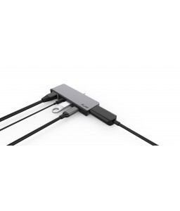 LMP USB-C Tablet Dock 4K 5 Port, for iPad Pro, HDMI 2.0, USB 3.0, USB-C (PD), Gigabit Ethernet, Audio 3.5mm, space gray