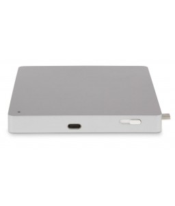 LMP Wireless Charging Pad with Qi tech, USB-C to KB-1843 & USB-C charging port, USB-C charging cable, silver