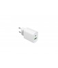 LMP Dual Port Power Adapter 18W, USB-A & USB-C, QC 3.0 & PD (max. 18W) - white