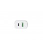 LMP Dual Port Power Adapter 18W, USB-A & USB-C, QC 3.0 & PD (max. 18W) - white