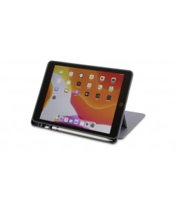 LMP ProtectCase for iPad 10.2" (2019/20), 7/8th Gen, stand with magnetic lock & front flap, sleep & wake, Pencil/Crayon - steel blue