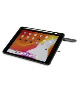 LMP Keyboard ProtectCase for iPad 10.2" (2019/2020/2021), 7/8/9th Gen, stand, magn. front flap, sleep & wake, Pencil/Crayon/, Bluetooth, DE layout, black
