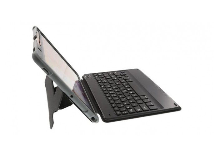 LMP Keyboard ArmorCase for iPad 10.2" (2019/20), 7/8th Gen, anti-impact, stand, sleep & wake, Pencil/Crayon, Bluetooth, CH layout, black