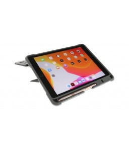 LMP Keyboard ArmorCase for iPad 10.2" (2019/20), 7/8th Gen, anti-impact, stand, sleep & wake, Pencil/Crayon, Bluetooth, UK EN layout, black
