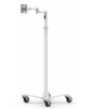 Maclocks Compulocks Rise Freedom Extended - VESA Articulating Arm Rolling Cart - White
