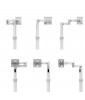 Maclocks Compulocks Rise Freedom Extended - VESA Articulating Arm Rolling Cart - White