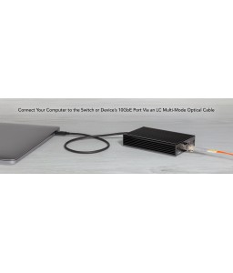 Sonnettech Solo 10G Thunderbolt 3 to SFP+ 10 Gigabit Ethernet Adapter (SFP+ [SR] included)