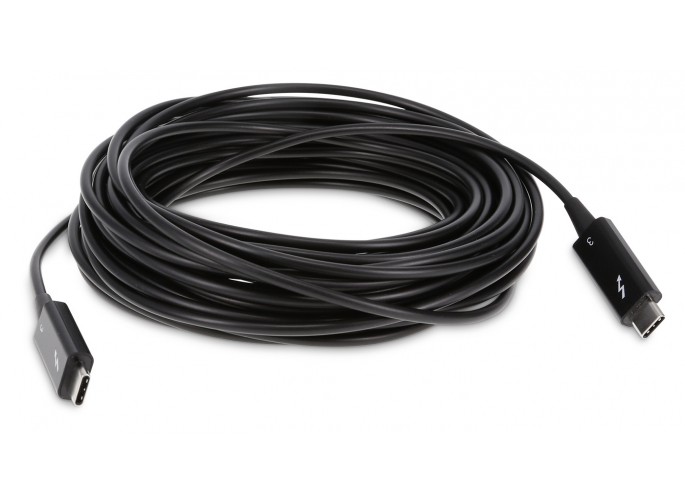 LMP Thunderbolt 3 (USB-C) Optical Cable, active, 40 Gbit/s, black, 10 m
