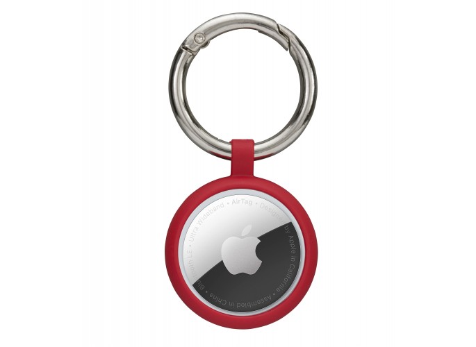 dbramante1928 Greenland - AirTag Key Ring - Candy Apple Red