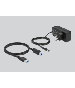 Delock USB 3.2 Gen 1 Hub with 7 Ports + 1 Fast Charging Port + 1 USB-C™ PD 3.0 Port with Switch and Illumination
