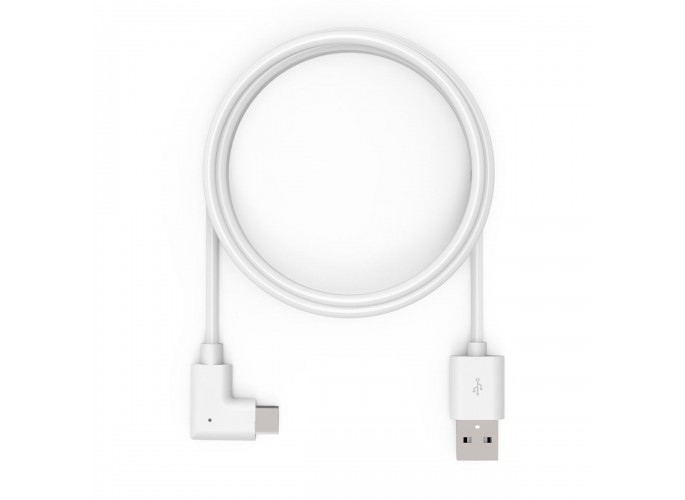 Maclocks Compulocks 6ft 2.0 USB-A to 90-Degree USB-C Cable - White