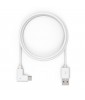 Maclocks Compulocks 6ft 2.0 USB-A to 90-Degree USB-C Cable - White