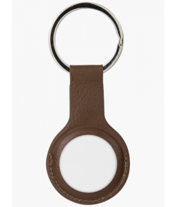 dbramante1928 Copenhagen - AirTag Key Ring - Dark Tan/Silver