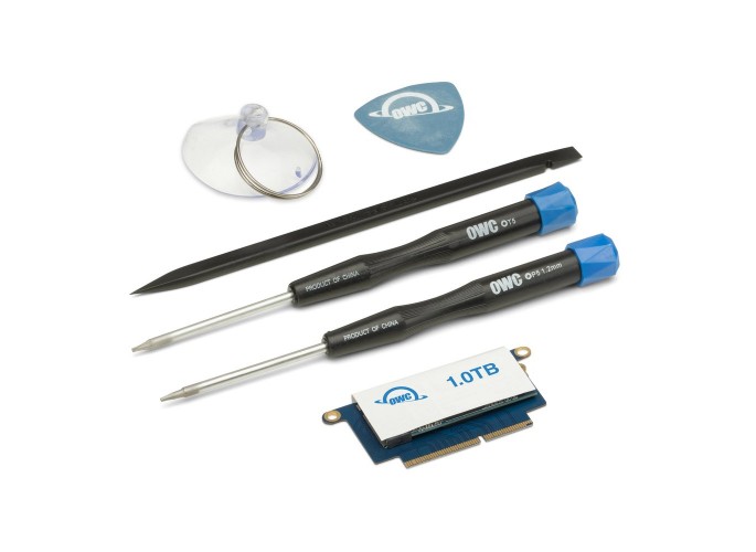 OWC 1.0TB (960GB  after OP) Aura Pro NT for 2016-2017 TB3 non-Touchbar MBP End user retail kit : Drive and Installation ToolKit