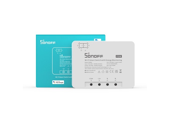 Sonoff POWR3 - High Power Smart Switch for Power ON/OFF with Power Monitoring