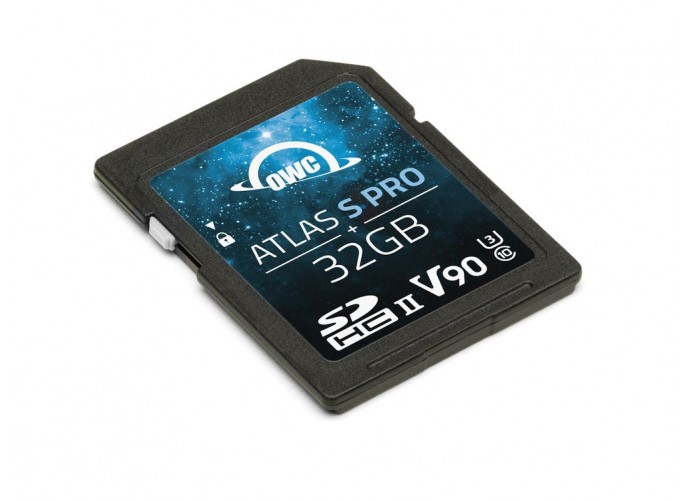 OWC 32GB Atlas S Pro SDHC UHS-II V90 Media Card