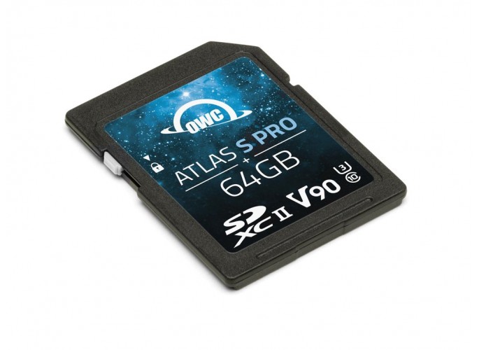 OWC 64GB Atlas S Pro SDXC UHS-II V90 Media Card