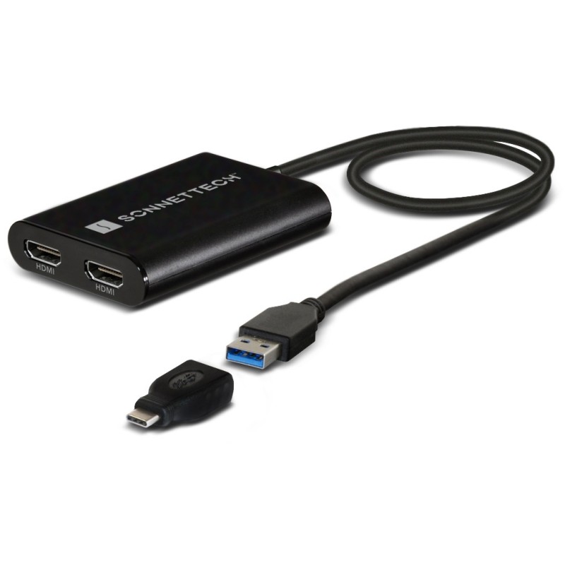 Sonnettech DisplayLink Dual 4K 60Hz HDMI Adapter for M1/M2/M3 Thunderbolt Macs