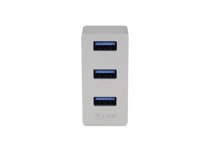 LMP USB-C Tiny Hub, 3 port USB-A hub - Silver