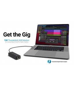 Sonnettech Thunderbolt AVB Adapter - Compact, Professional Bus-powered Gigabit Ethernet Adapter with AVB Support for Mac Computers with Thunderbolt Ports
