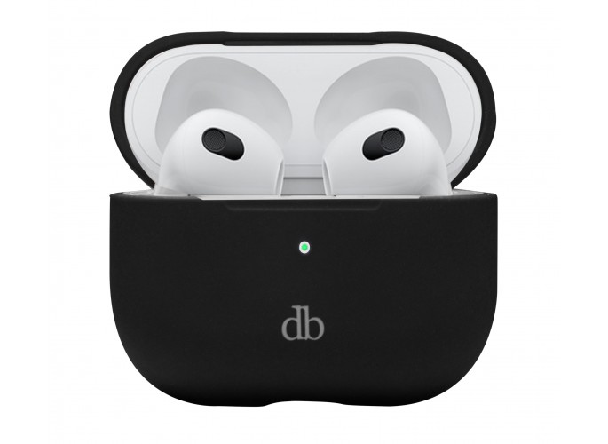 dbramante1928 Costa Rica - AirPods (3rd gen.) Silicon case in recycled plastic - Night Black