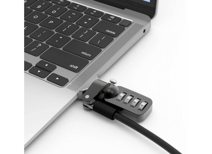 Maclocks Compulocks Ledge MacBook Air 13" M1 2020 T-slot Ledge Lock Adapter with Combination Cable Lock