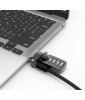 Maclocks Compulocks Ledge MacBook Air 13" M1 2020 T-slot Ledge Lock Adapter with Combination Cable Lock