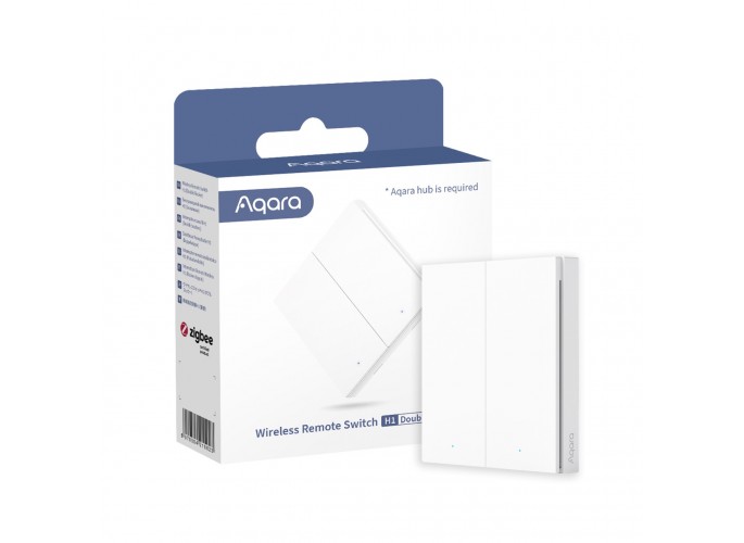 Aqara Wireless Remote Switch H1 (double rocker) - White