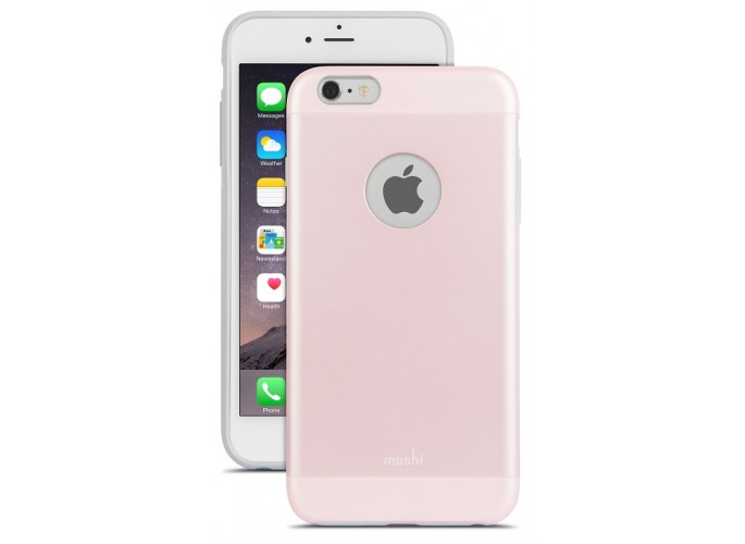 Moshi iGlaze - ultra-slim snap on case for iPhone 6/6s Plus - Carnation Pink