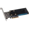 Sonnettech Fusion M.2 NVMe SSD 2x4 PCIe Card [Silent] - SSD not included