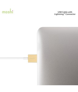 Moshi USB Cable with Lightning Connector Gold (1m)